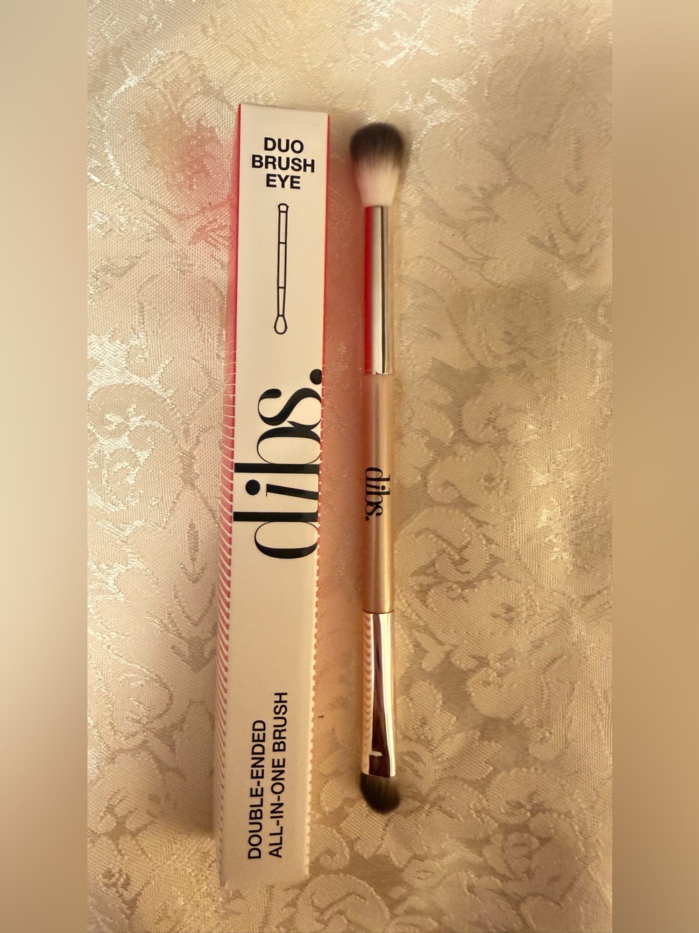 Duo Eye Makeup Brush - Gold by Dibs